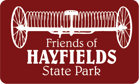 logo-on-red@2x Friends of Hayfields State Park logo